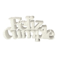 Figura de corcho con frase Feliz Cumple de 22,5 x 11 cm