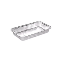 Envase de 22,6 x 16,6 x 3,6 cm desechable rectangular - 2 unidades
