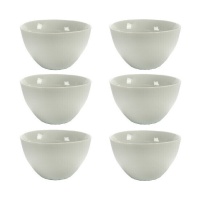 Bol de 13 cm de porcelana redondo blanco - 6 unidades