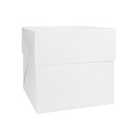Caja de 26,5 x 26,5 x 25 cm para tarta cuadrada