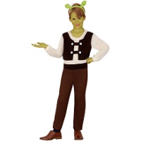 Disfraz de ogro verde y marrón infantil
