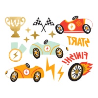 Tatuajes temporales de Racing - 11 unidades