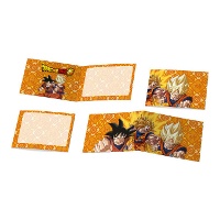Invitaciones de Dragon Ball de 24 x 8 cm - 6 unidades