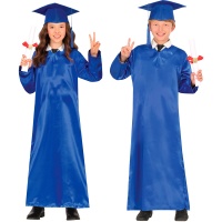 Disfraz de diplomado azul infantil