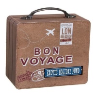 Hucha de maleta Bon Voyage - DCasa