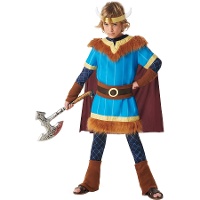 Disfraz de vikingo azul infantil