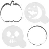 Set de cortadores y plantillas Halloween - Wilton - 4 piezas