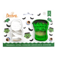 Cortador de Frankenstein y momia - Decora - 2 unidades