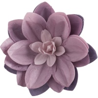 Oblea de flor water Lily lila de 14 cm