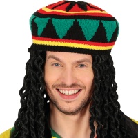 Gorro de rastafari colorido