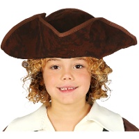 Sombrero pirata marrón infantil
