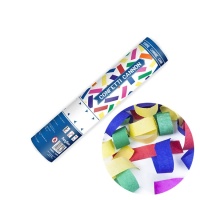 Cañón de confeti de colores de 20 cm