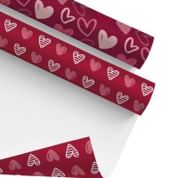 Papel de regalo de Amor Infinito de 2 x 0,70 m - 1 unidad