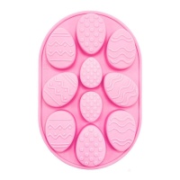Molde de huevos de pascua de silicona - Happy Sprinkles - 10 cavidades