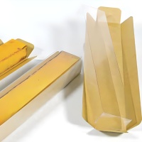 Caja para turrón kraft con tapa de 20,5 x 4,5 x 3 cm