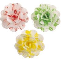 Oblea de rosa artística de 7 cm - 6 uds