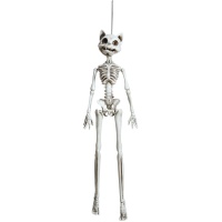 Colgante de esqueleto gatuno de 37 cm