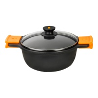 Cacerola de 28 x 10,9 cm Efficient con tapa - Bra