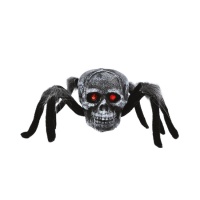 Araña de 23 cm peluda con calavera