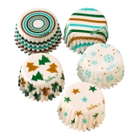 Cápsulas para bombón de 2,7 cm de Christmas Dream - 100 unidades