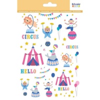 Pegatinas de circo - 1 lámina