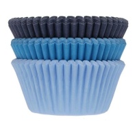 Cápsulas para cupcakes de 5 cm tonos azules - House of Marie - 75 unidades