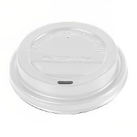 Tapa para vaso de 250 ml de cartón para café con agujero - 100 unidades