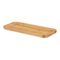 Plato de 29,5 x 11,5 cm de bambú para aperitivos