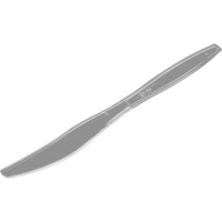 Cuchillos de 19,6 cm de plástico transparente - 100 unidades
