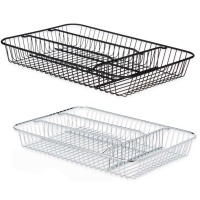 Cubertero de metal de 35,5 x 26 x 5,5 cm - 1 unidad