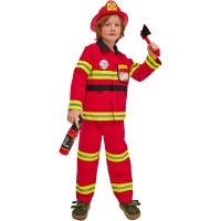 Disfraz de bombero rojo para infantil