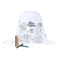 Mochila de Navidad para colorear