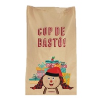 Sobre regalo de 30 x 20 cm de Tió de Nadal - 4 unidades