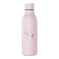 Botella de 0,50 L de mariposas rosa