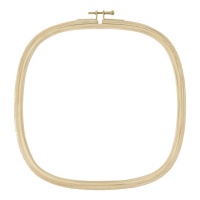 Bastidor cuadrado para bordar de madera de 25 x 25 cm - DMC