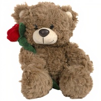 Peluche de Oso con rosa de 40 cm