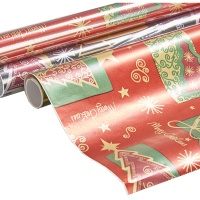 Papel de regalo Merry Christmas surtido de 2 x 0,70 m