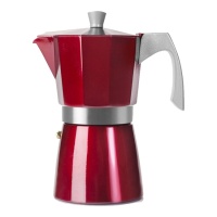Cafetera italiana 3 tazas Evva Red inducción - Ibili