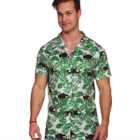 Camisa hawaiana palmeras para adulto