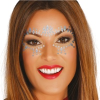 Joyas adhesivas faciales iridiscentes