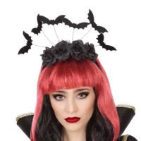 Diadema de murciélagos negros