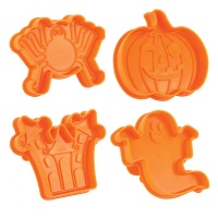 Cortadores de Halloween con expulsor - Scrapcooking - 4 unidades