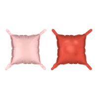 Globo para panel decorativo de 35 x 35 cm rojo y rosa - 4 unidades