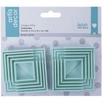 Cantoneras para cartonaje de 1,5, 2, 2,5 y 3 mm verde menta - Artis decor - 4 unidades