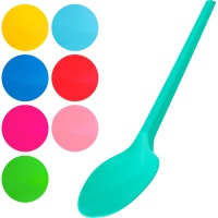 Cucharas de 12,5 cm de plástico de colores - 25 unidades