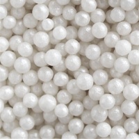 Sprinkles de perlas de 4 mm blancas - Azucren - 90 gr