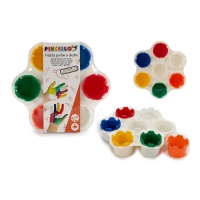 Paleta para pintura de dedos - 7 huecos