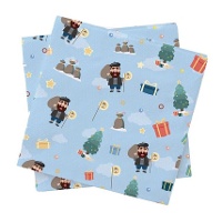 Servilletas de 16,5 x 16,5 cm de Olentzero - 20 unidades