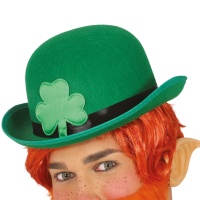 Sombrero bombín verde de San Patricio de fieltro
