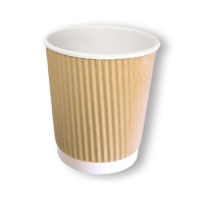 Vasos de 240 ml de cartón ondulado - 8 unidades